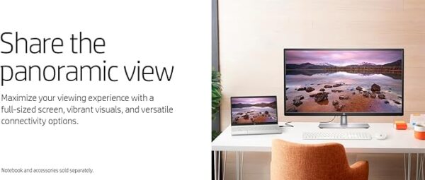 HP 32s Display 31.5-Inch FHD Monitor with Anti-glare, Anti-static, LED Backlights, HDMI, VGA, On-screen Controls, 16:9 Aspect Ratio, 250 nits  - Image 4
