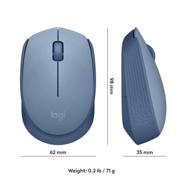Logitech M171 Wireless Mouse - Blue Gray