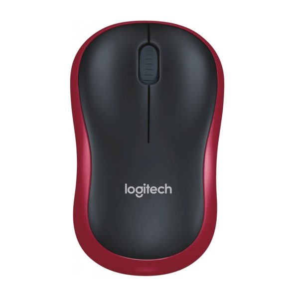 Logitech M185 Wireless Mouse - Red