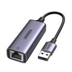 UGREEN USB-A 3.0 to RJ45 Gigabit Ethernet Adapter Aluminum Case Space Gray UG-50922