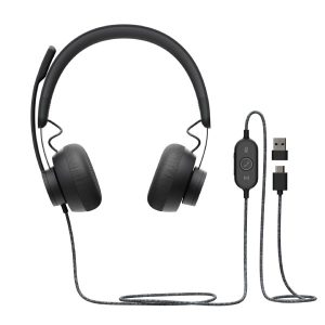 Logitech Zone Wired Headset with Noise-Cancelling Mic (UC version) - 981-000875