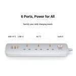 UGREEN 30W 3 AC Power Strip with Master Switch (2A1C) UG-15461