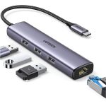 UGREEN USB-C to USB 3.0 Hub-GB Ethernet UG-60600
