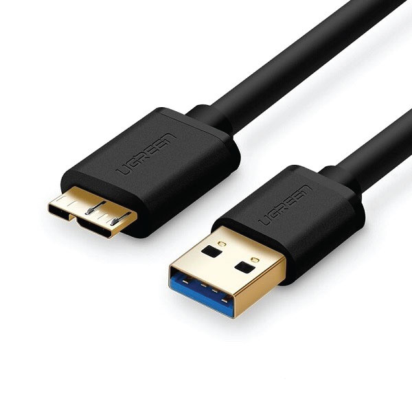 UGREEN USB-A 3.0 to Micro USB 3.0 Male Cable 0.5m Black UG-10840