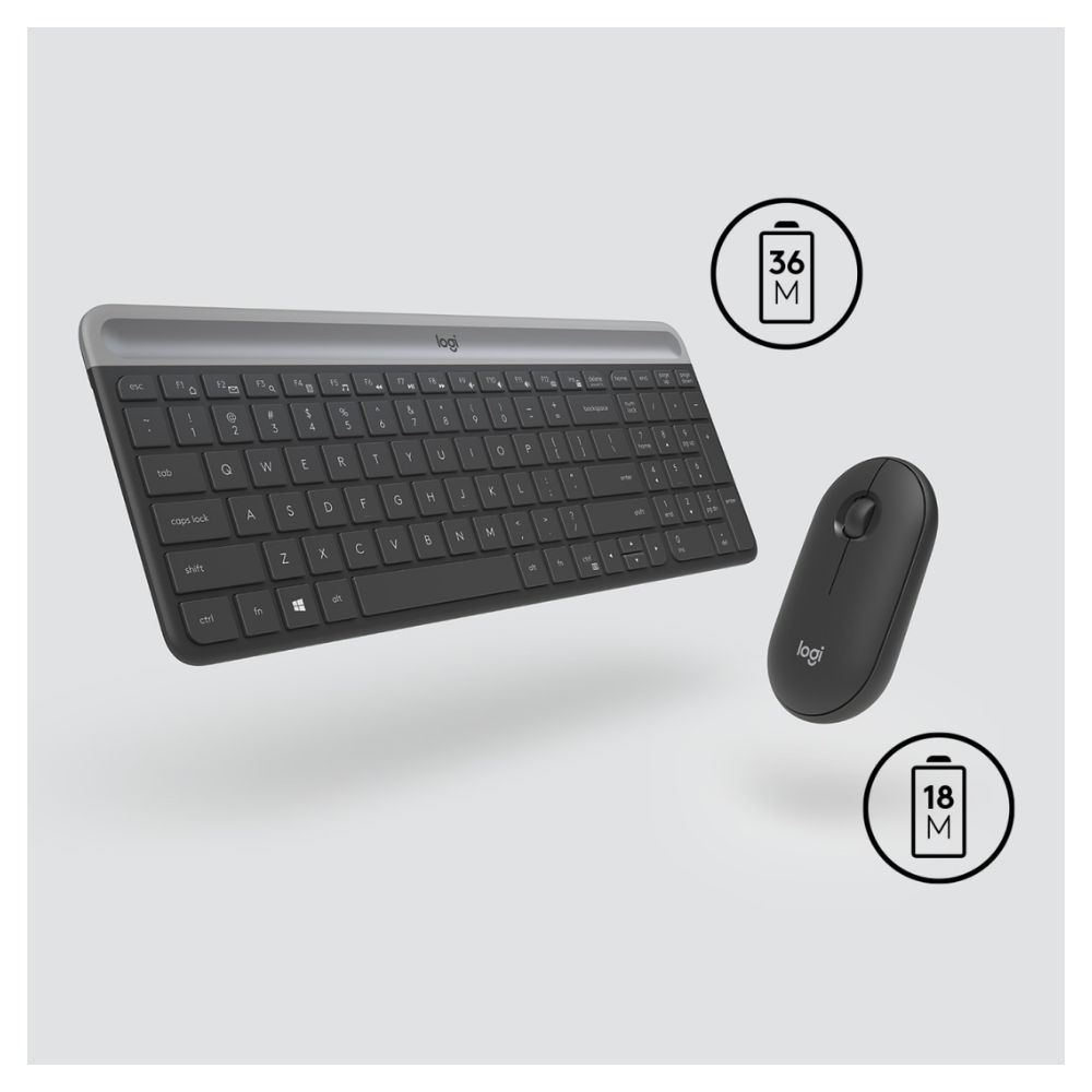 logitech mk470 slim wireless keyboard and mouse combo