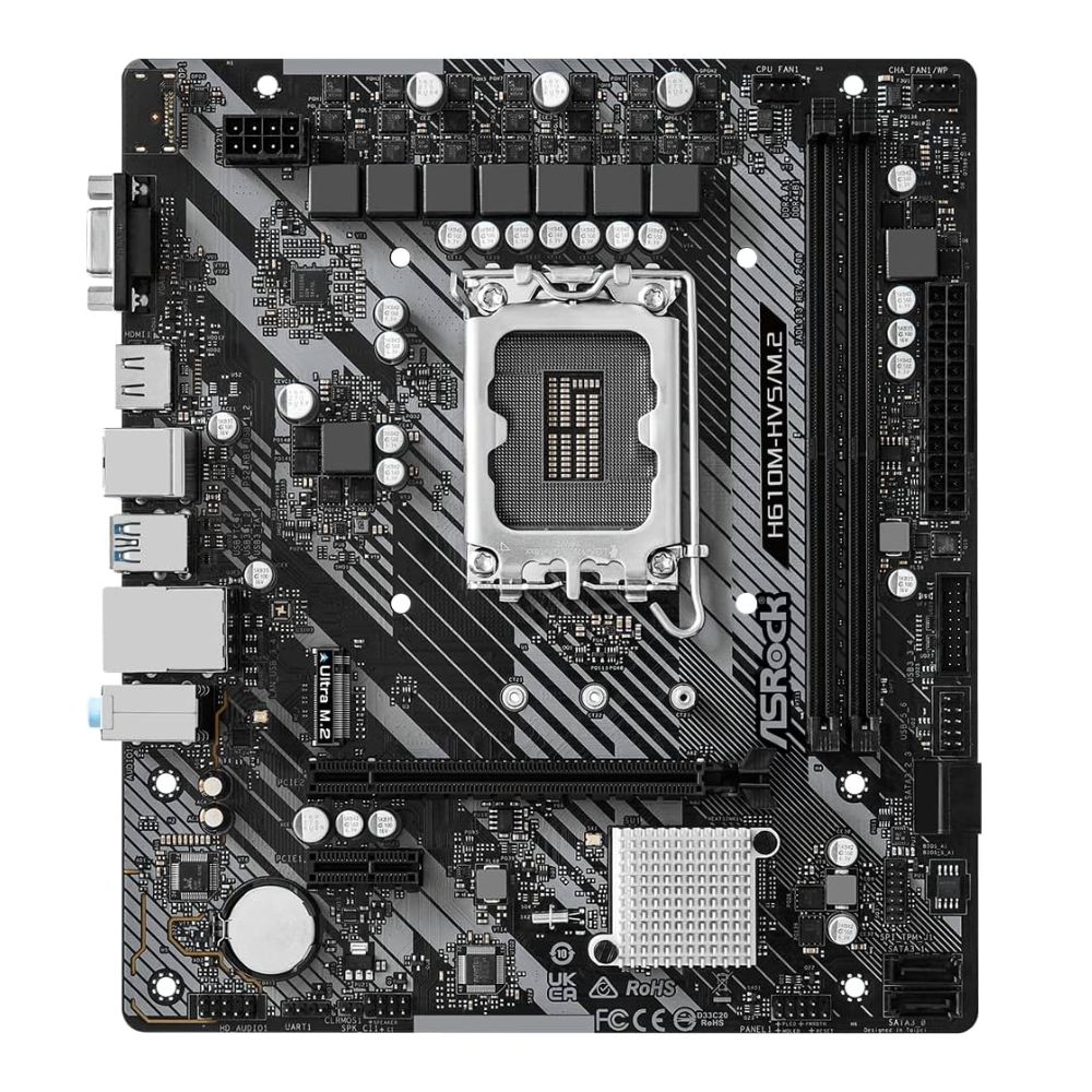 Custom Gaming Desktop PC with ASRock H610M-HDV M.2 R2.0 motherboard