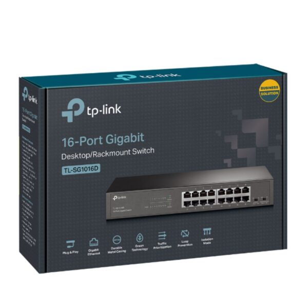 TP-Link 16-port 10/100/1000Mbps Desktop Switch TL-SG1016D