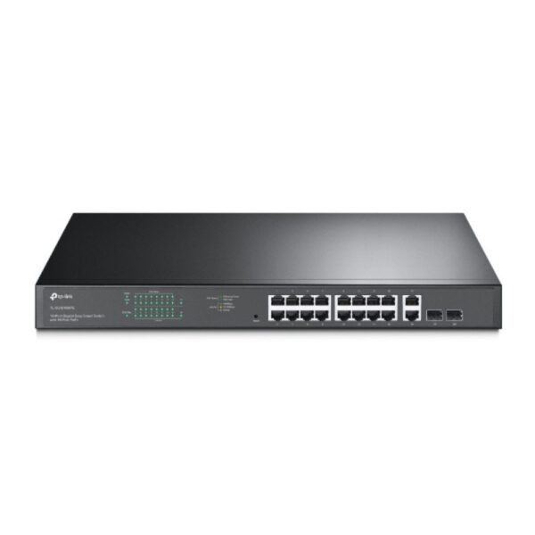 TP-Link 18-Port 10/100/1000Mbps Gigabit Easy Smart Switch with 16-Port PoE+