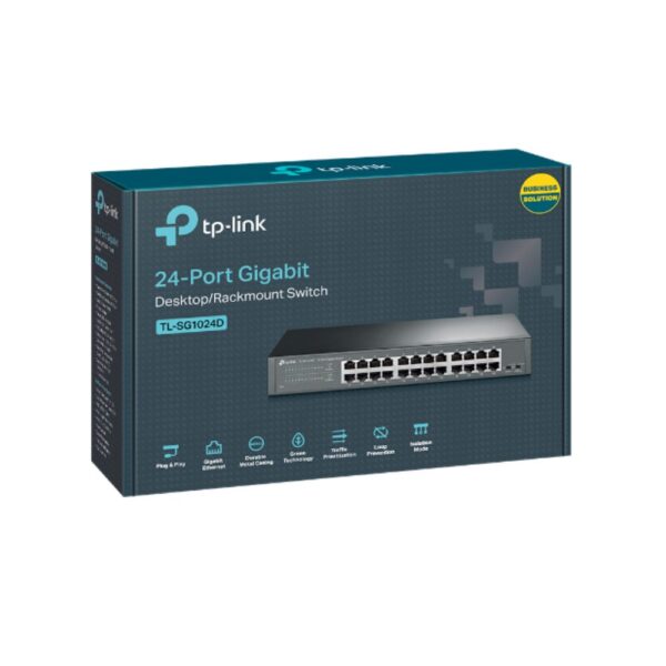 TP-Link 24-port 10/100/1000Mbps Desktop/Rackmount Switch TL-SG1024D