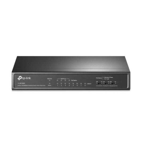 TP-Link 8-port 10/100Mbps Desktop Switch with 4-port PoE+