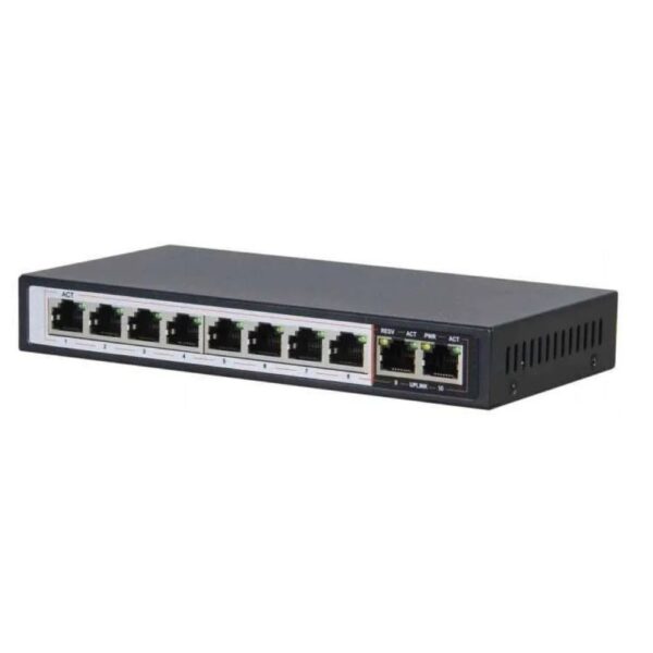 D-Link DGS-F1010P-E 250M 10-Port 1000Mbps Switch with 8 PoE ports & 2 Uplink Ports