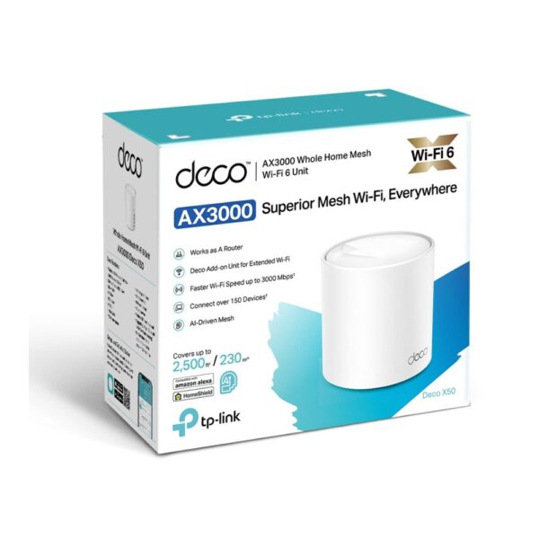 TP-Link AX3000 Whole Home Mesh WIFI 6 Unit