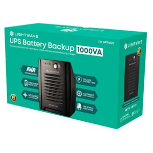 Lightwave 3pin 1000VA Line Interactive UPS