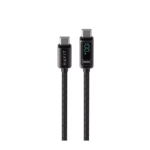 Havit CB6247 USB-C TO USB-C 2M Cable with LED Screen