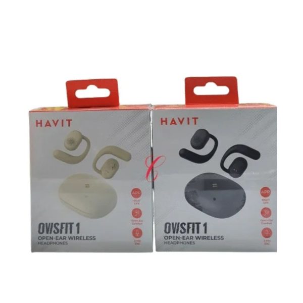 Havit OSW-914 Open Ear Wireless Black/Beige Earbuds
