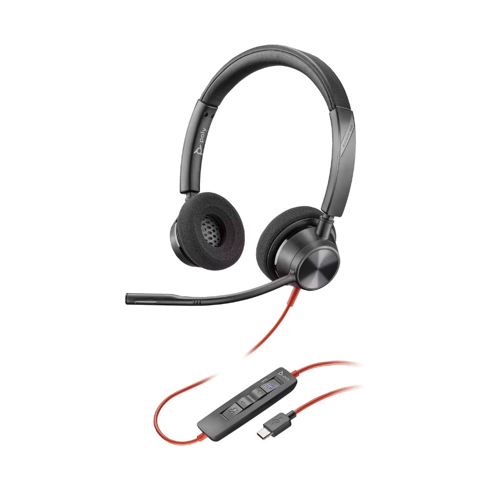 Poly Blackwire 3320 Wired Stereo MTC USB-C Headset with NC Microphones (8X220AA) - Image 2