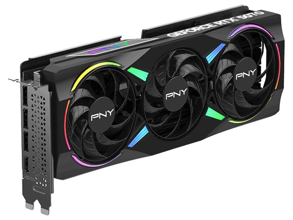 PNY GeForce RTX 5070 ARGB EPIC-X RGB OC Triple Fan 12GB GDDR& Graphics Card - Image 3