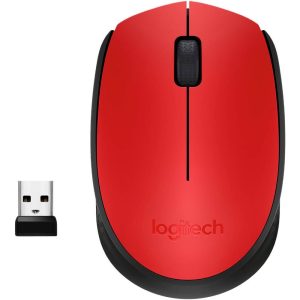 Logitech M171 Wireless Mouse – Red