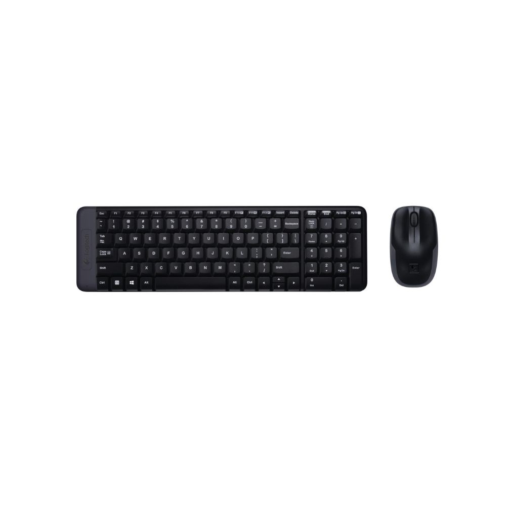 Logitech MK220 Wireless Keyboard and Mouse Combo – Black