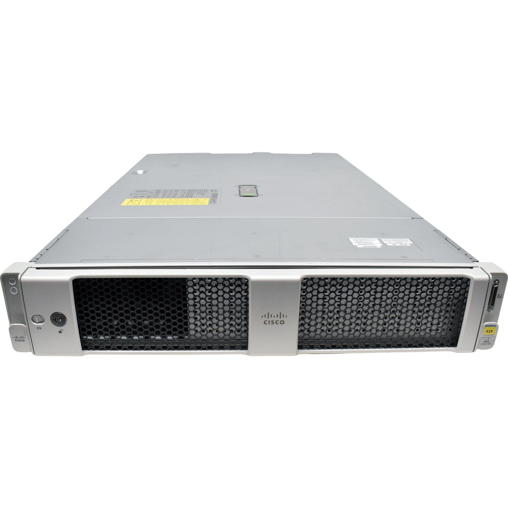 CISCO Server UCS C240-M5 Xeon silver 4210 10core 64gb ram 2TB sas hdd 2U Rackmountable