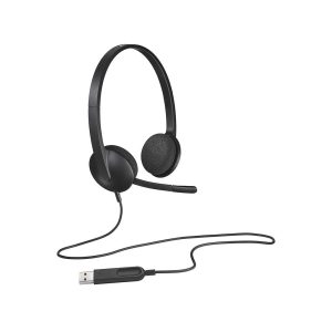 Logitech H340 USB-A Headset with Noise Cancelling Mic - Black - 981-000475