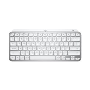 Logitech MX Keys Mini Minimalist Bluetooth Illuminated Rechargeable Keyboard – Pale Gray (920-010499)