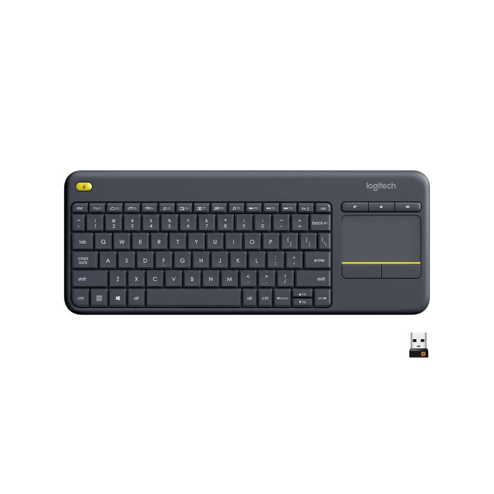 Logitech K400 Plus Wireless Keyboard with Touchpad – Black (920-007145)