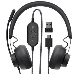 Logitech Zone Wired Headset with Noise-Cancelling Mic (UC version) - 981-000875