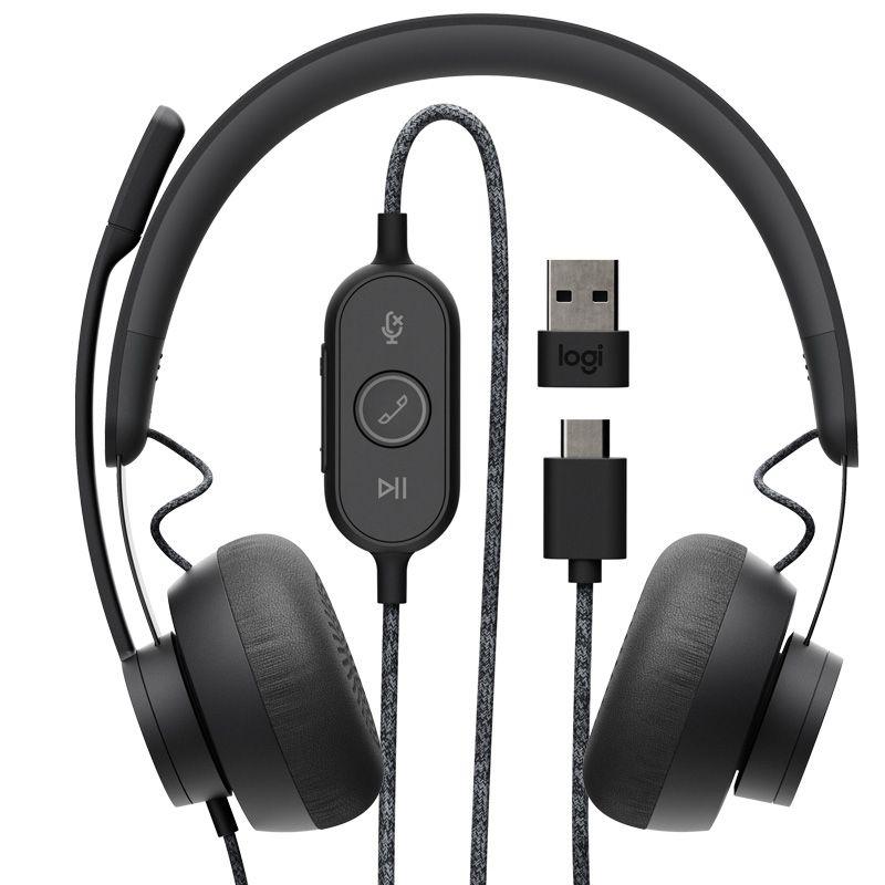 Logitech Zone Wired Headset with Noise-Cancelling Mic (UC version) - 981-000875