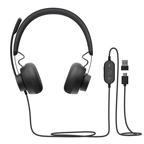 Logitech Zone Wired Headset with Noise-Cancelling Mic (UC version) - 981-000875 - Image 3