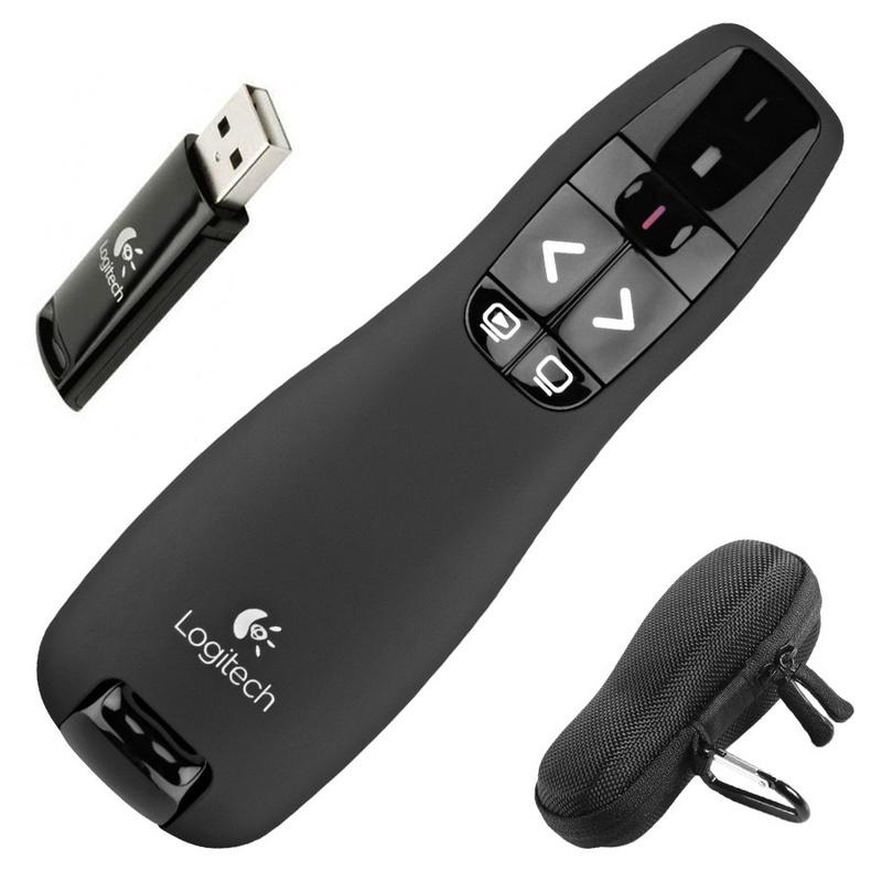 Logitech R400 Wireless Presenter - Black - 910-001356