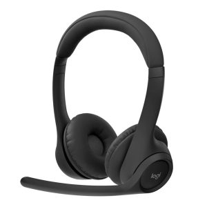 Logitech Zone 300 Bluetooth Headset with Noise Cancelling Mic - Midnight Black - 981-001407