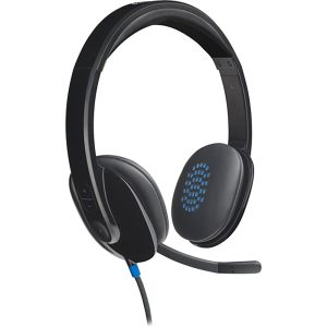 Logitech H540 USB-A Headset with Noise Cancelling Mic - Black - 981-000480
