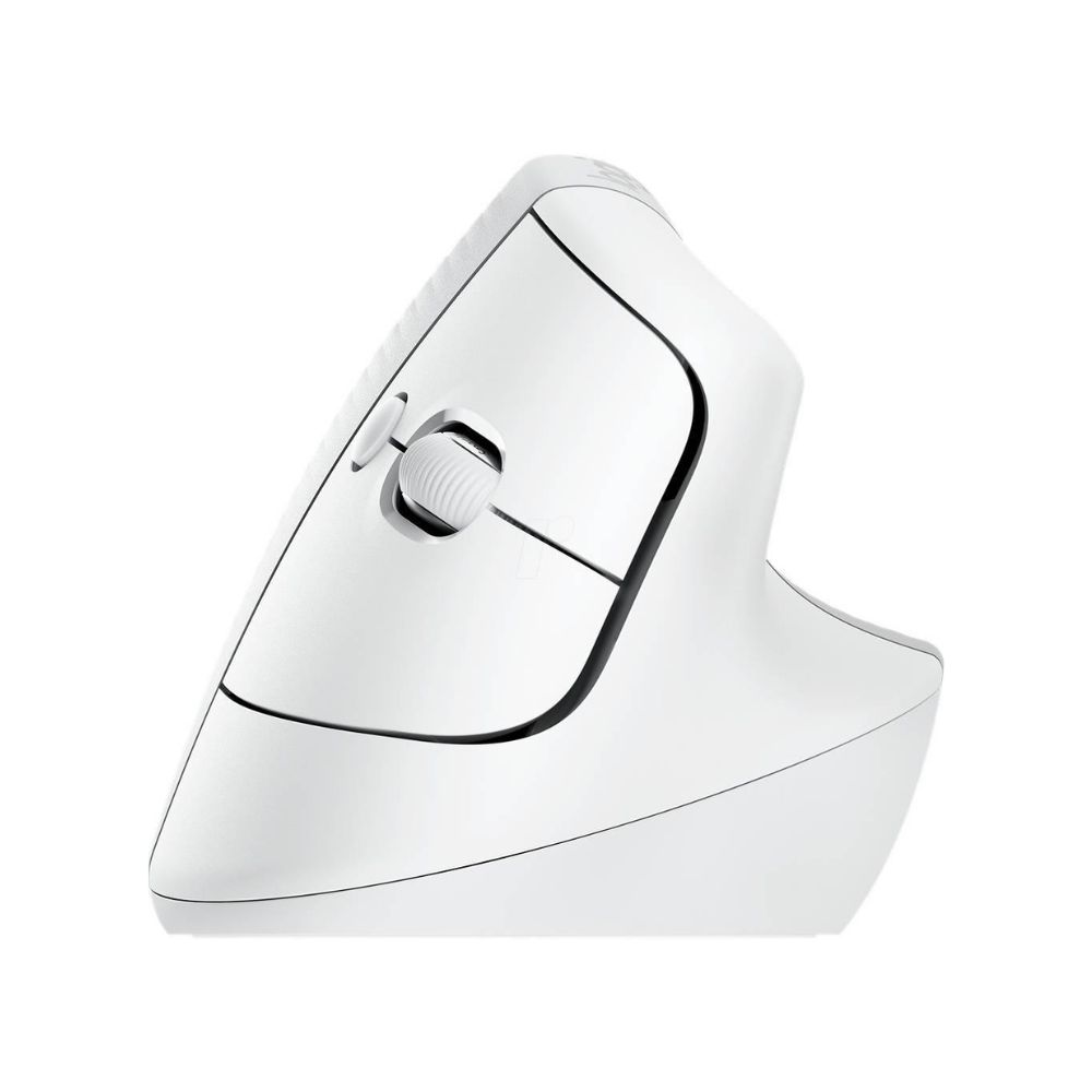 Logitech Lift Vertical Ergonomic Wireless and Bluetooth Mouse –White (910-006475) - Image 3