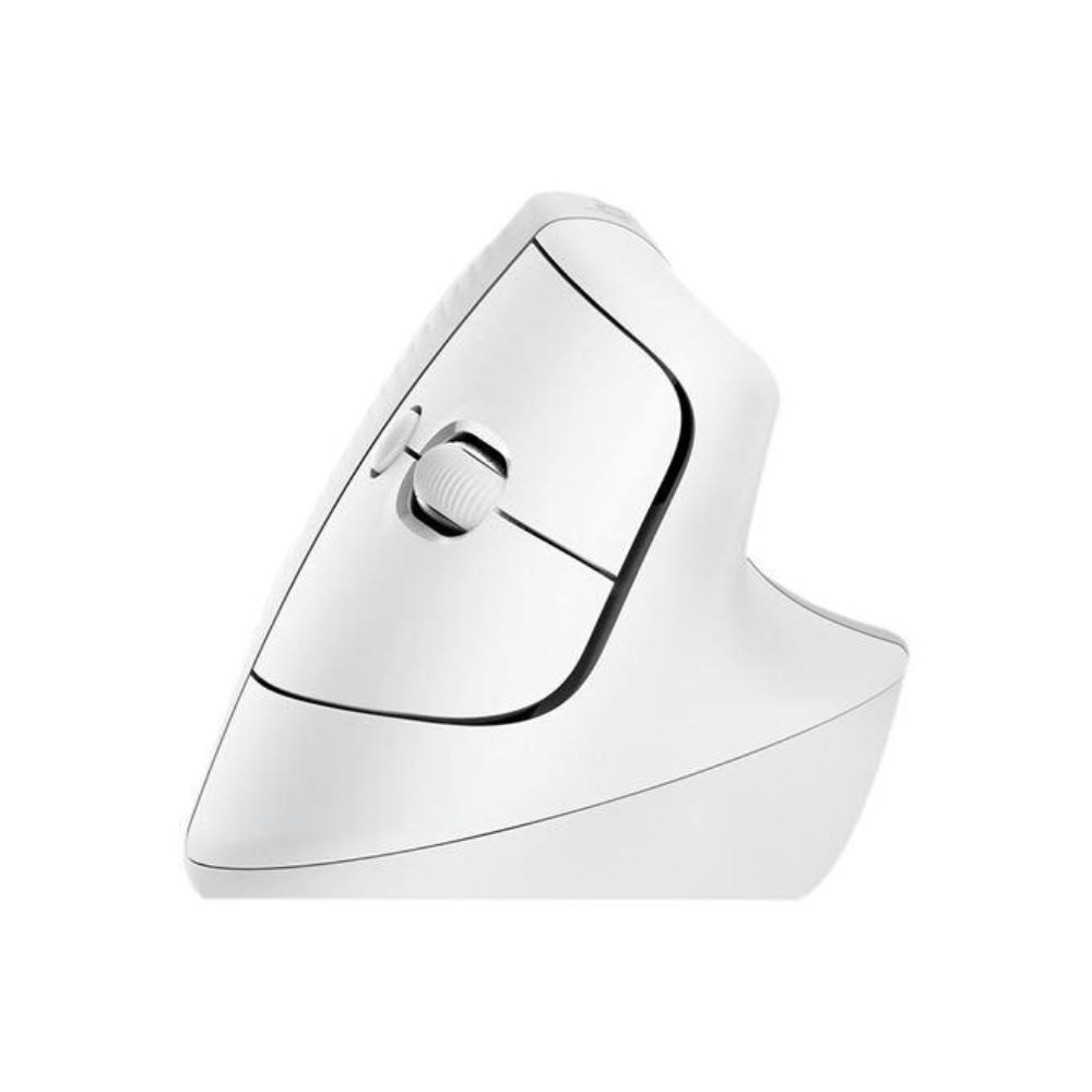 Logitech Lift Vertical Ergonomic Wireless and Bluetooth Mouse – Off-White (910-006475)