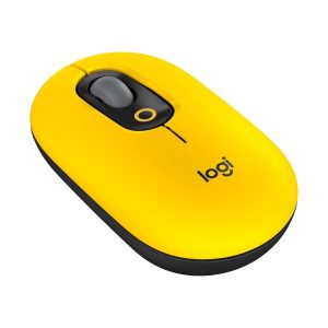 Logitech POP Wireless Mouse with Emoji Button – Blast Yellow (910-006546)
