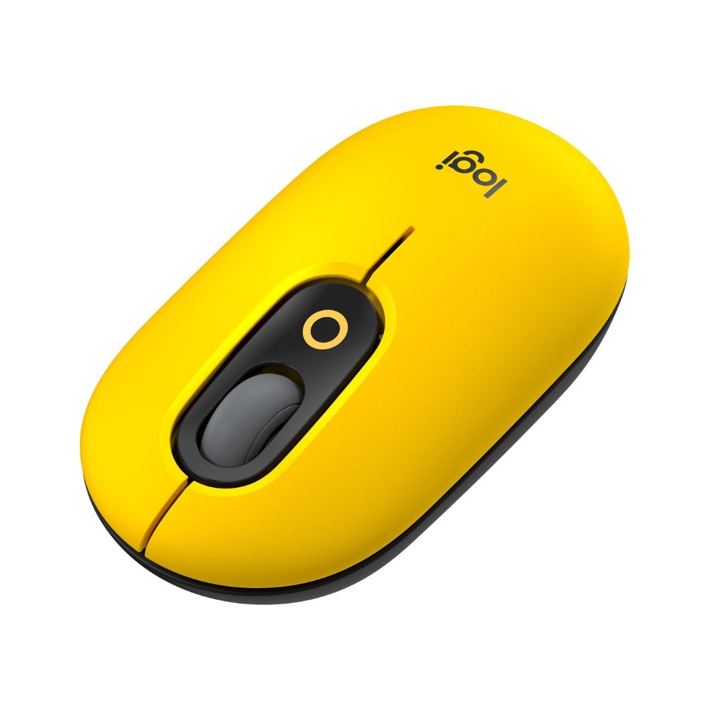 Logitech POP Wireless Mouse with Emoji Button – Blast Yellow (910-006546)